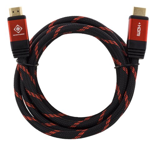 Deltaco Gaming HDMI &ndash; HDMI - cable, 3 m, Black/Red