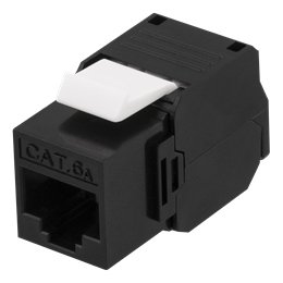 DELTACO UTP-kytkent&auml;paneeli, 24xRJ45, Cat6a, 10Gbps, 24xkeystone, 1U