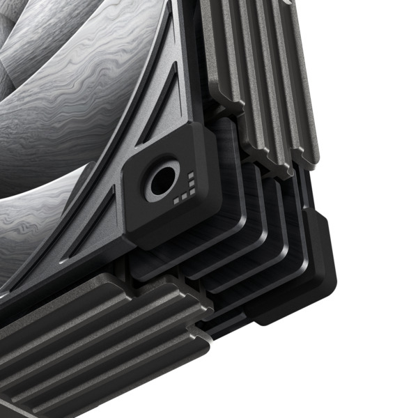 Sudokoo MACH140 PWM -tuuletin, hydraulinen hybridilaakeri, 140 mm, harmaa/valkoinen