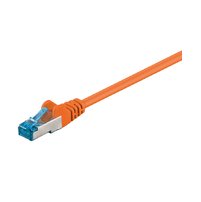 MicroConnect Cat6a S/FTP -verkkokaapeli, 0,25 m, LSZH, Oranssi