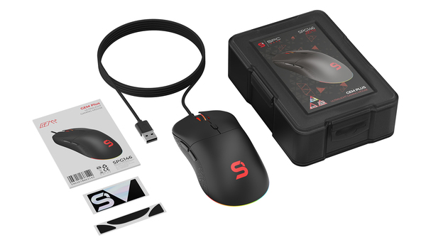 SilentiumPC GEM Plus - gaming mouse, Black