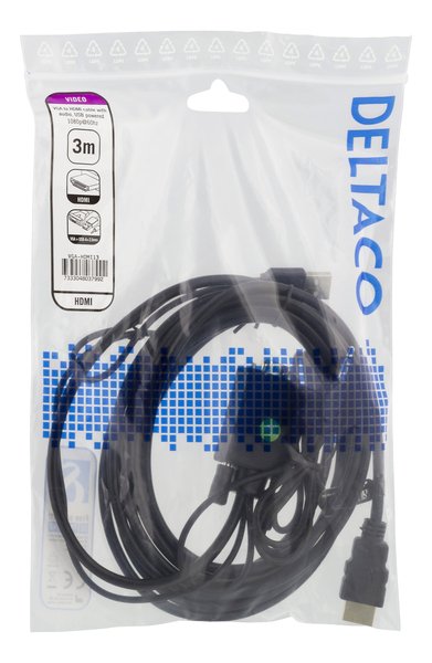 VGA to HDMI+USB+Sound 3m black