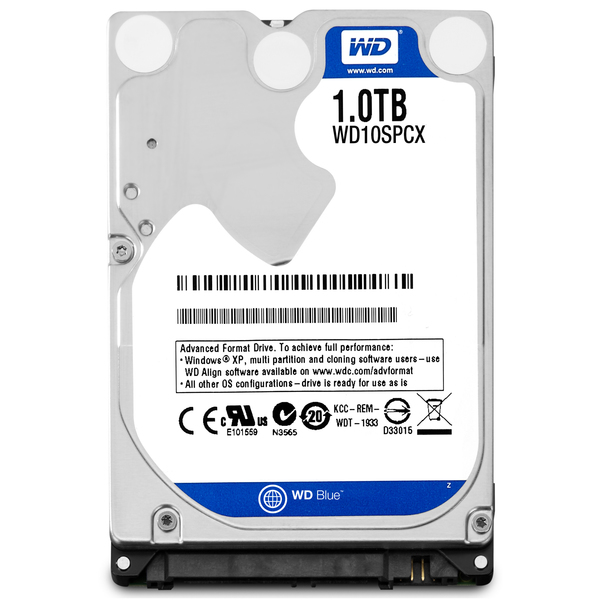 Western Digital 1TB Blue ultra-slim, 2.5&quot;, SATA, 5400rpm, 16MB - HDD-levy
