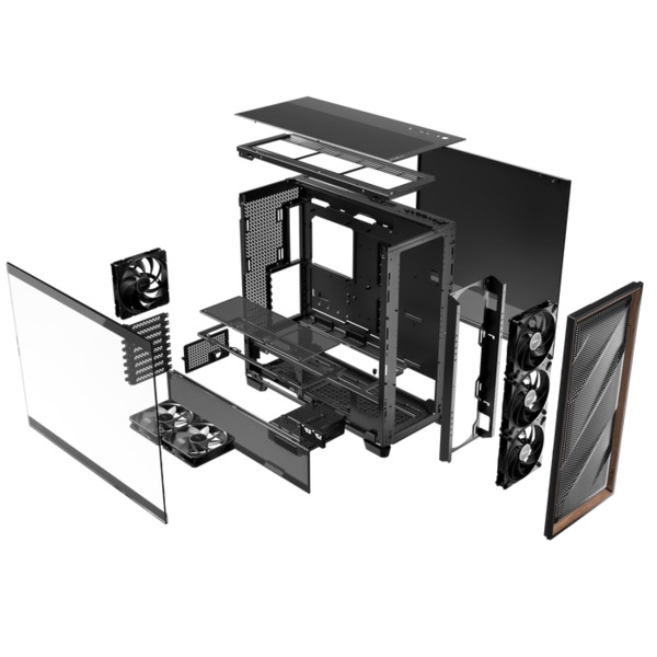Antec FLUX PRO -t&auml;ystornikotelo, Musta