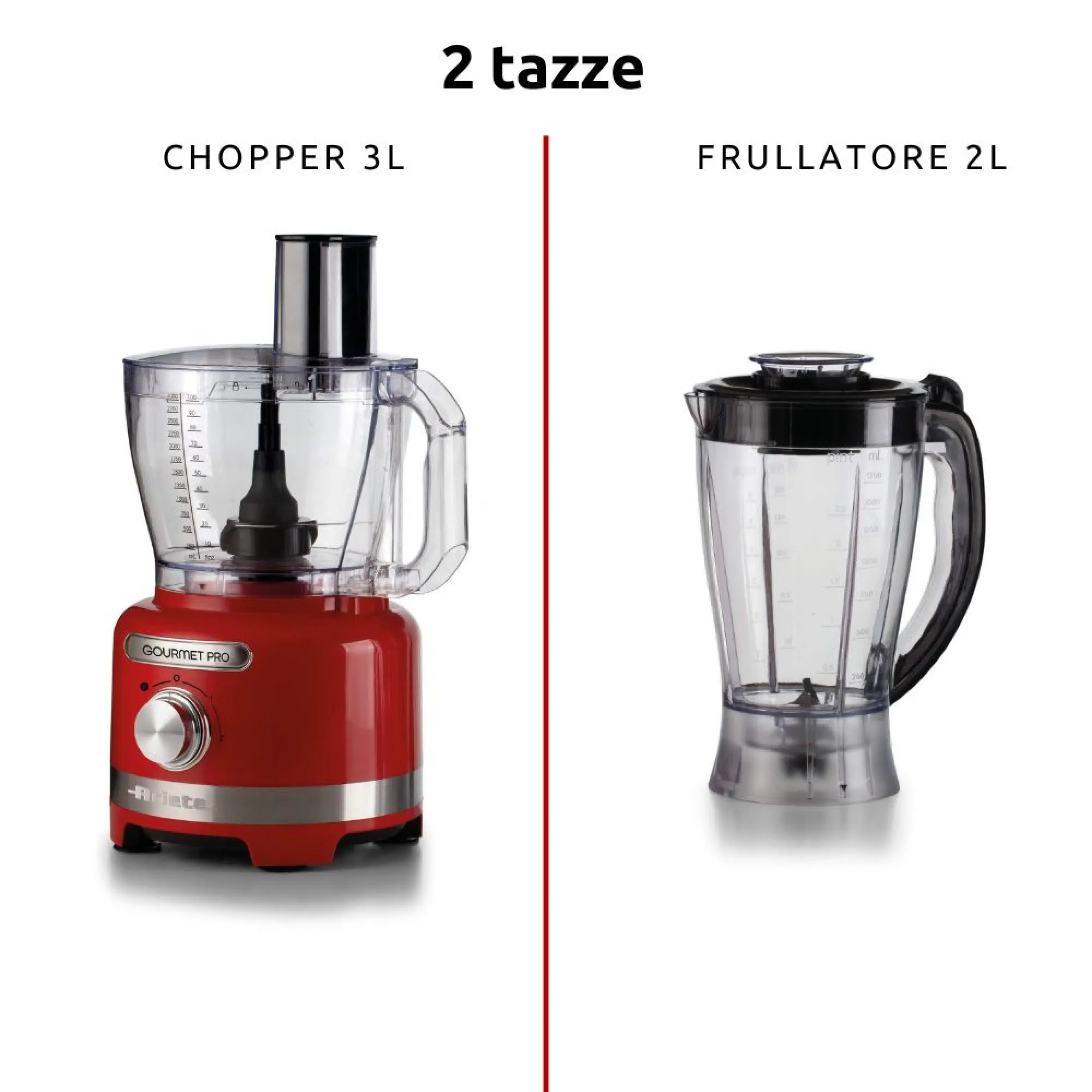 Ariete Gourmet Pro Moderna 00C178200AR0 1000W 2L Blender, Red