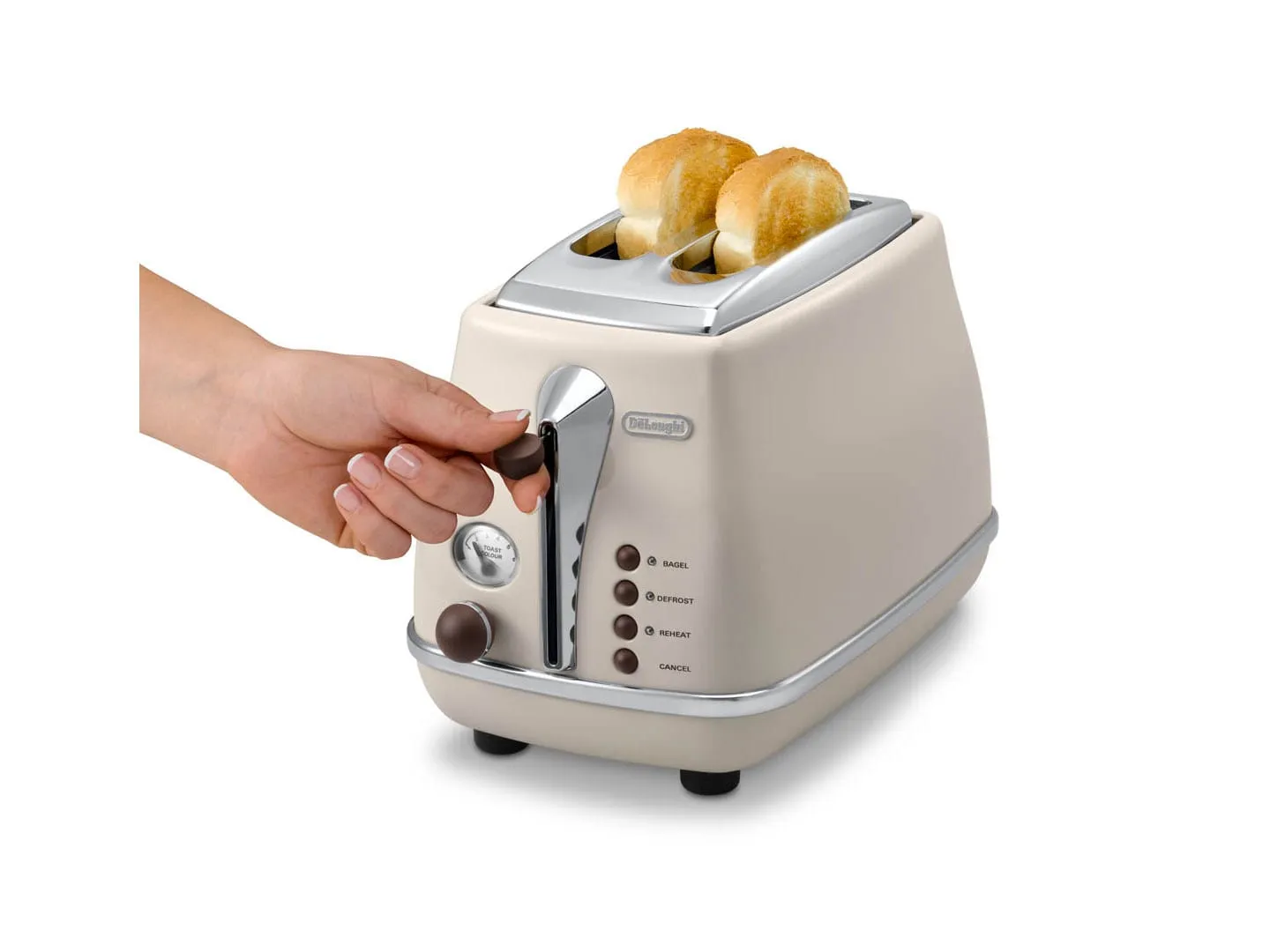 DeLonghi Icona Vintage CTOV 2103.BG -  brödrost, 2 skivor,  Beige