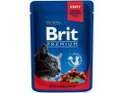 Brit Premium Cat Pouches Family Plate, Wet food for cats, Adult, 12 x 100g