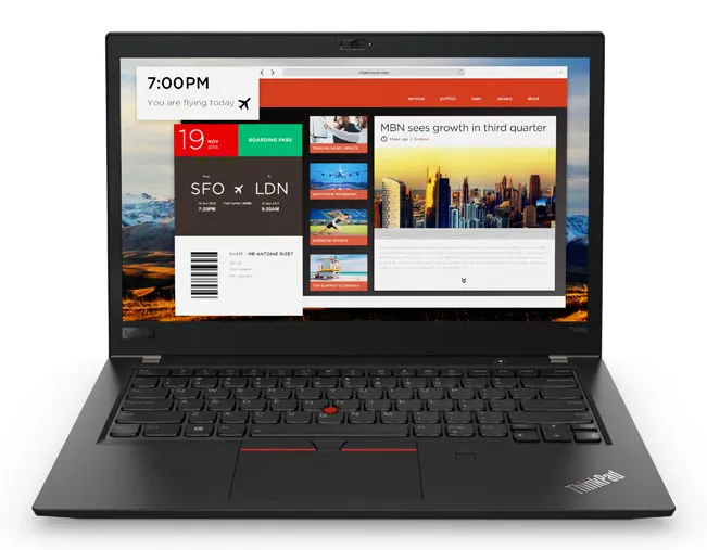 Lenovo 14" IPS Thinkpad T480s Ultrabook. 256GB SSD, Win 10 Pro - notebook