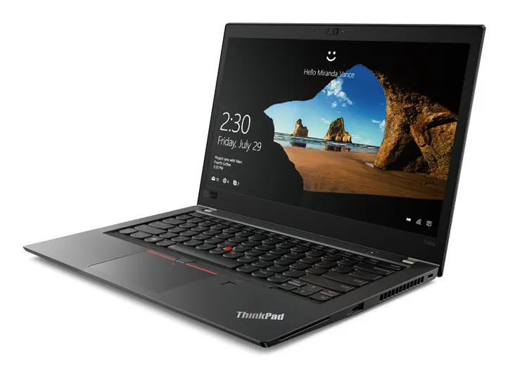 Lenovo 14" IPS Thinkpad T480s Ultrabook. 256GB SSD, Win 10 Pro - notebook