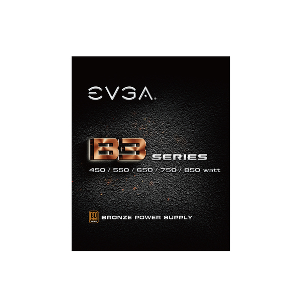 EVGA B3 650W - PSU, 80 Plus Bronze