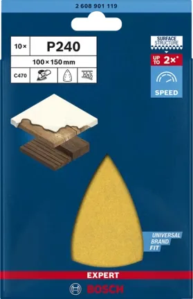Bosch C470.100x150 mm.K240.10x - sanding sheet