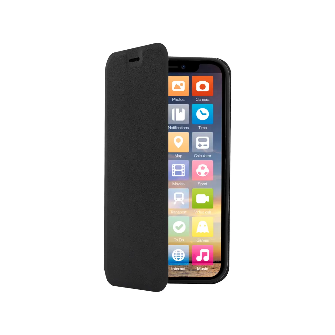 Screenor Clever, iPhone 15 - Folio Case, Black