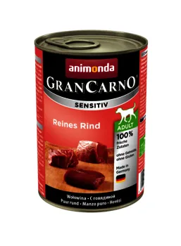 Animonda GranCarno Sensitive Beef with Potatoes, V&aring;tfoder f&ouml;r hund, Adult, 400 g