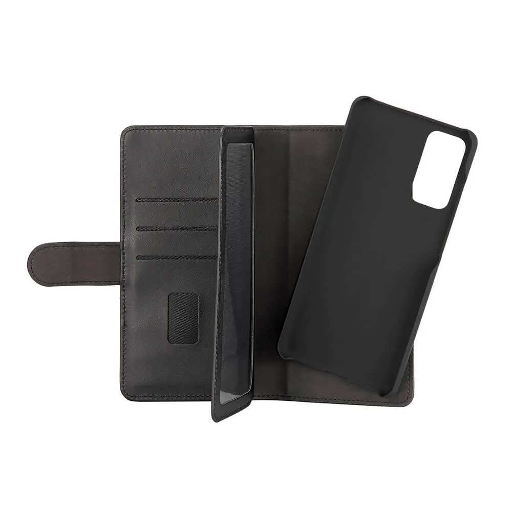GEAR Wallet 7 Cards, Galaxy S20 FE - 2-in-1 Wallet Case, Black