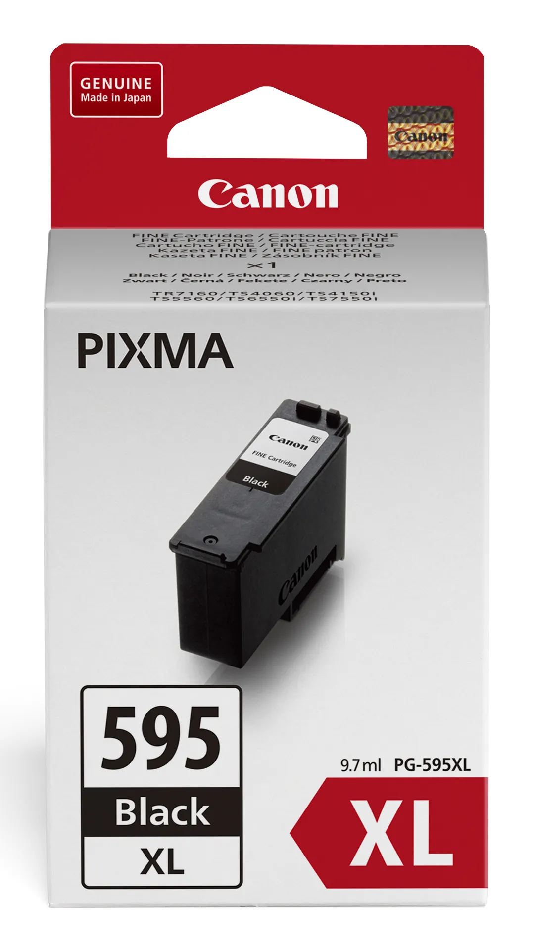 Canon PG-595XL ink cartridge, 9.7 ml, Black