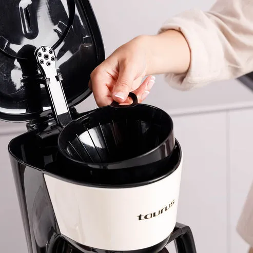Taurus Verona Vintage 12 koppar kaffebryggare, creme