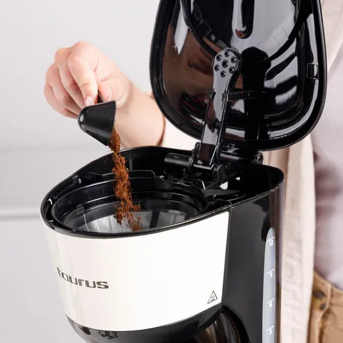 Taurus Verona Vintage 12 koppar kaffebryggare, creme