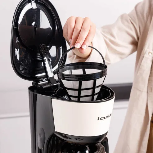 Taurus Verona Vintage 12 koppar kaffebryggare, creme