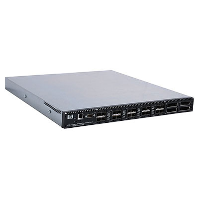 HPE SN6000 Stackable Single Power Fibre Channel Switch - Kytkin - Hallinnoitu - 20 x 8 Gt kuitukanava SFP+ + 4 x XPAK - r&auml;kkiin asennettava