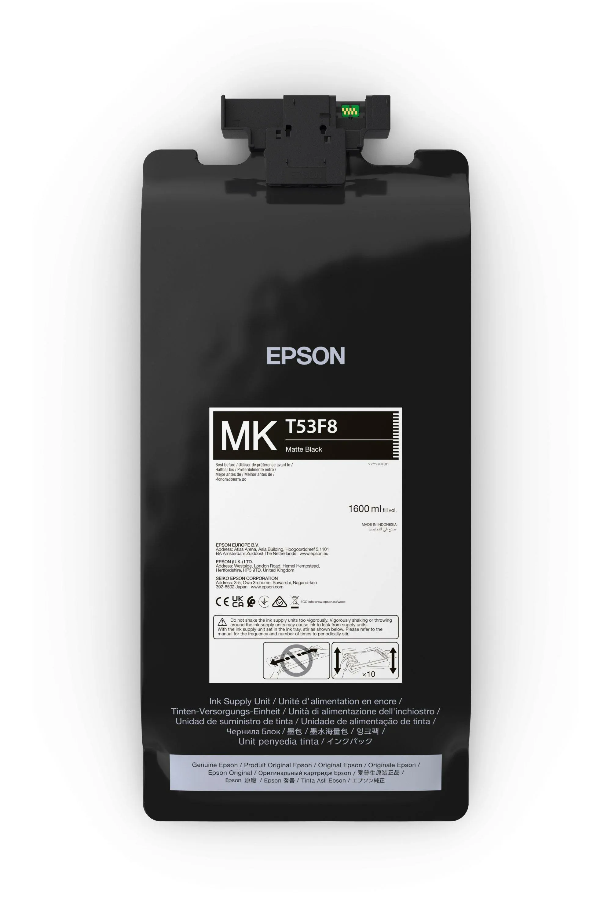 Epson P-Series C13T53F80N -mustekasetti, 1600 ml, mattamusta