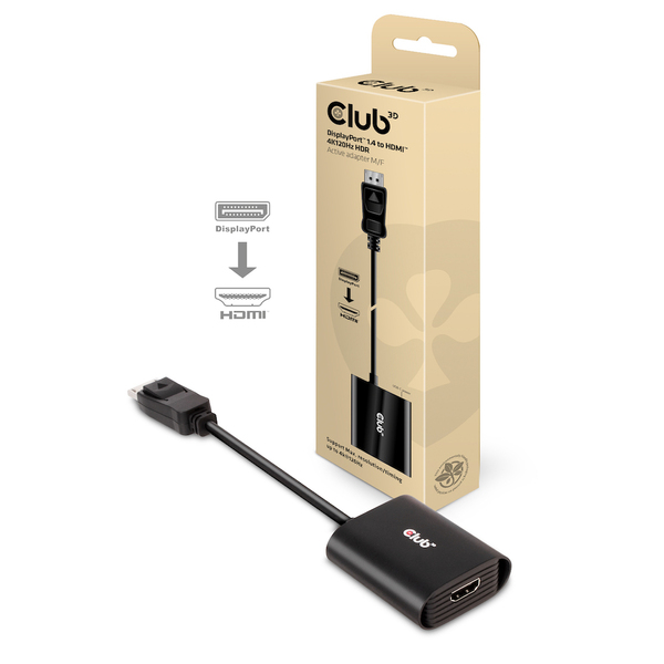 CLUB 3D Displayport 1.4 TO HDMI 4K120HZ active repeater  M/F