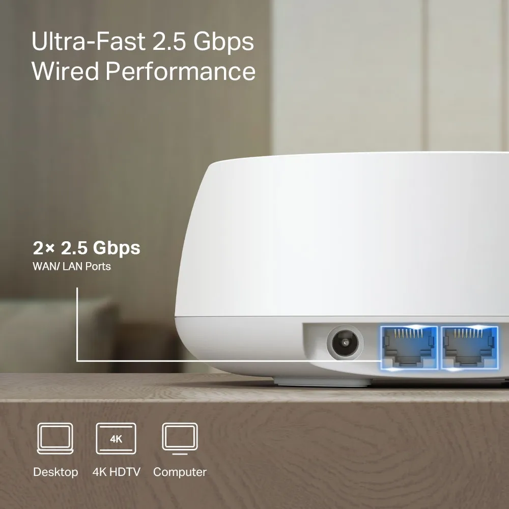 TP-Link Deco BE25 BE3600 Wi-Fi 7 -Mesh-reititin, 2 kpl