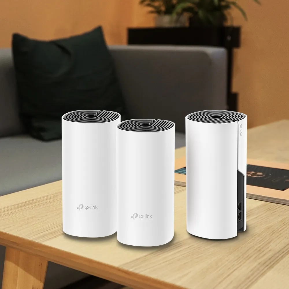 TP-Link Deco M4 Mesh WiFi System, Wi-Fi 5, AC1200, Dual-band, 3 pcs, White