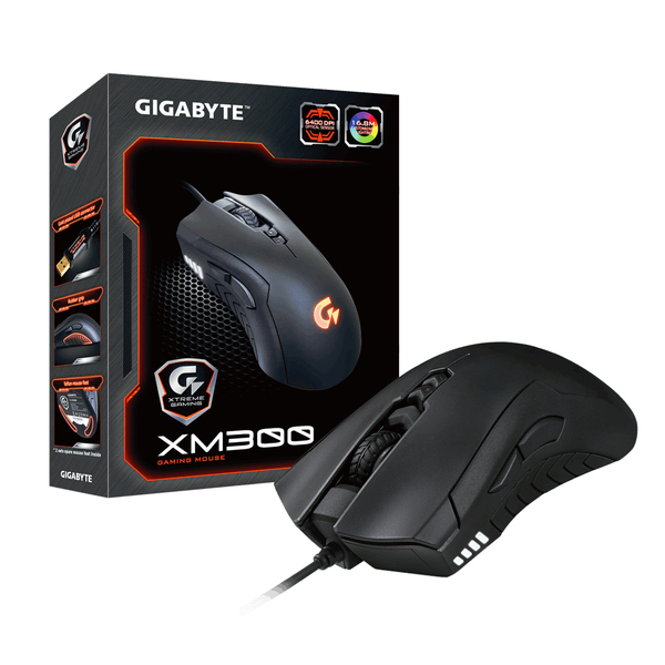 Gigabyte XM300 -pelihiiri, Musta