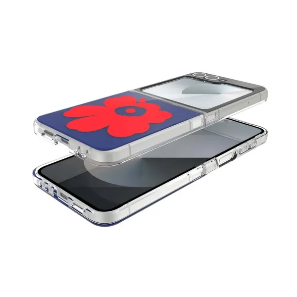 Samsung X Marimekko Dual Layer Galaxy Z Flip6 -suojakuori, Sininen/Punainen