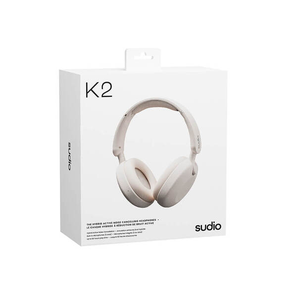 Sudio K2 tr&aring;dl&ouml;sa over-ear h&ouml;rlurar, vit