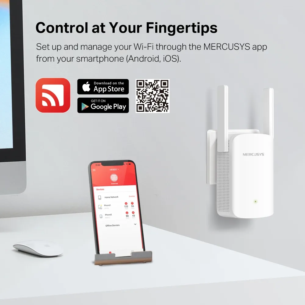 Mercusys ME60X AX1500 WiFi 6 - range extender
