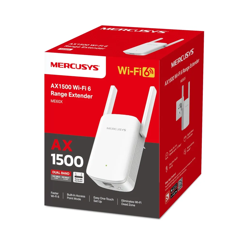 Mercusys ME60X AX1500 WiFi 6 - range extender