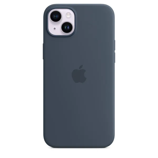 Apple iPhone 14 Plus, MagSafe - silicone case, Storm Blue