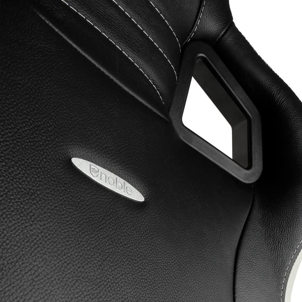 Noblechairs EPIC Real Leather Gaming Chair - Black/Red/White