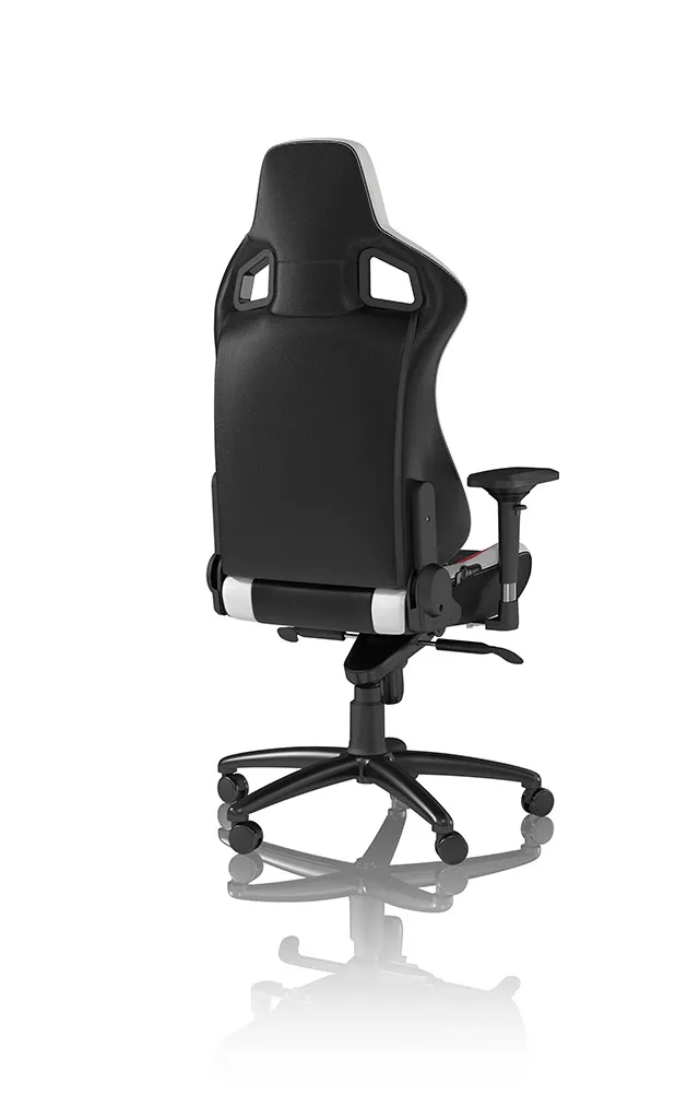 Noblechairs EPIC Real Leather Gaming Chair - Black/Red/White
