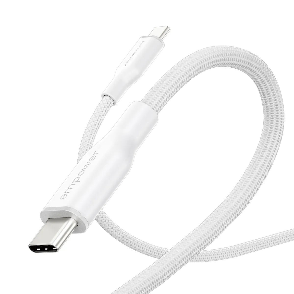 PanzerGlass Empower Racing USB-C cable, 60W, 1.2 m, Silver White