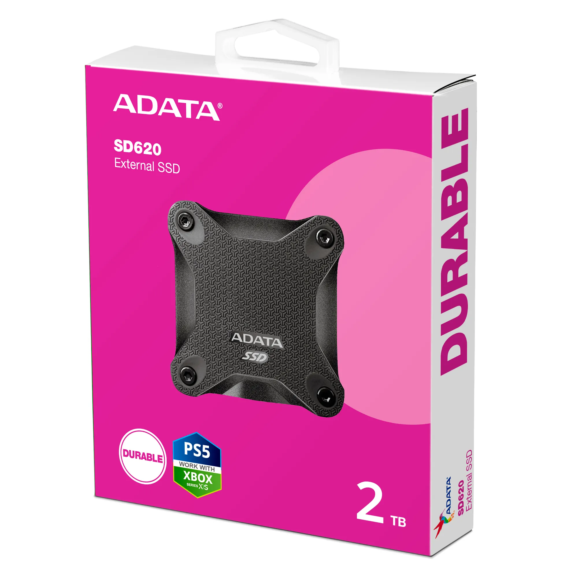 ADATA SD620 2 TB Micro-USB -ulkoinen SSD, Musta