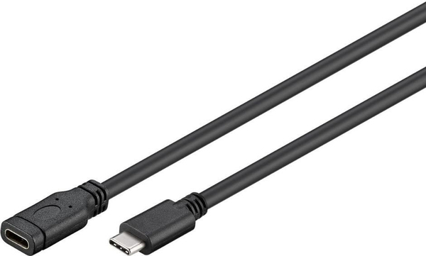 MicroConnect USB-C – USB-C 3.1 Gen 1 - cable, 1 m, Black/Silver