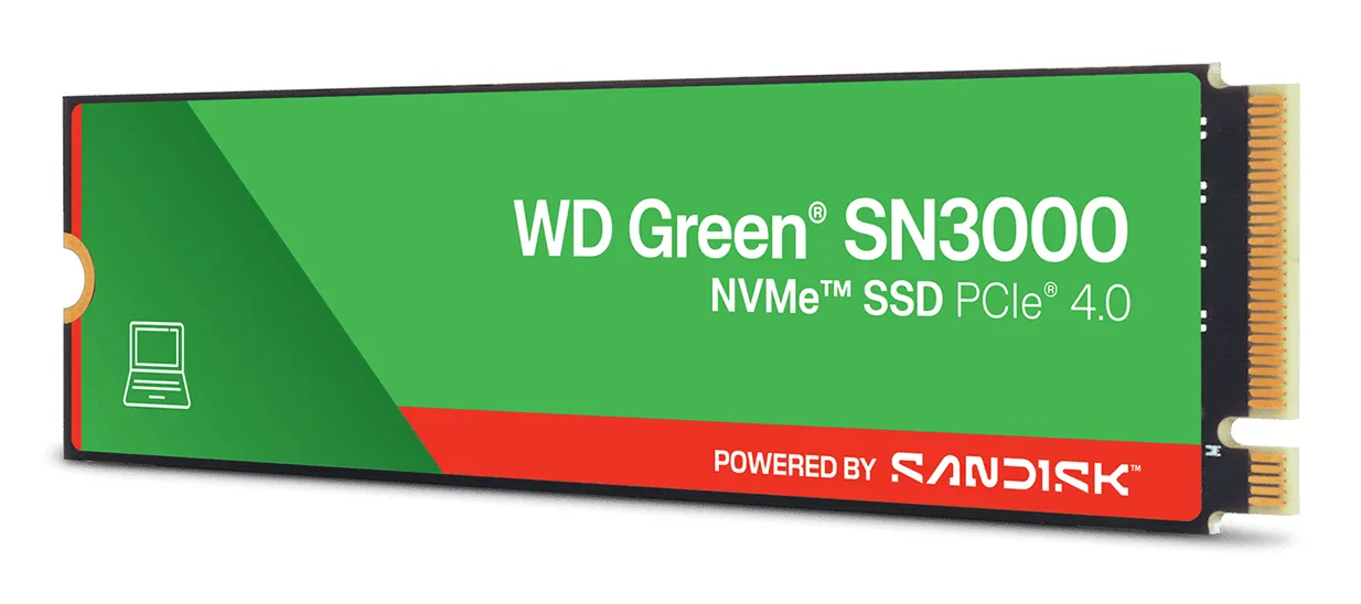 WD Green SN3000 1TB M.2 PCIe 4.0 NVMe SSD