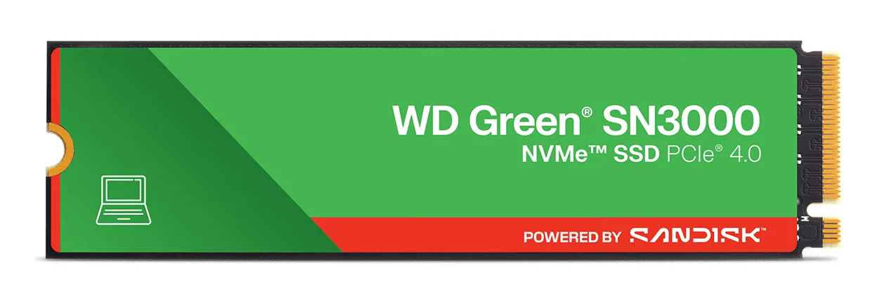 WD Green SN3000 1TB M.2 PCIe 4.0 NVMe SSD