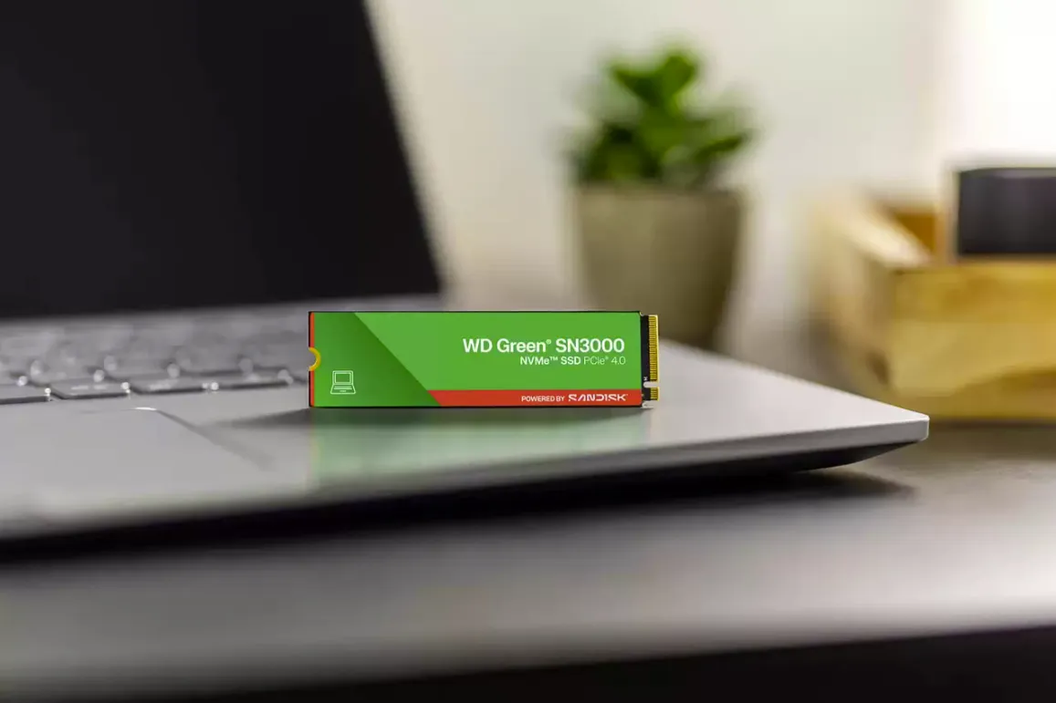 WD Green SN3000 1TB M.2 PCIe 4.0 NVMe SSD