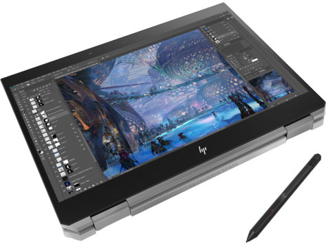 HP 15.6&quot; ZBook Studio x360 G5, 512GB, NVIDIA Quadro P1000 4GB, Win 10 Pro - kannettava, hopea