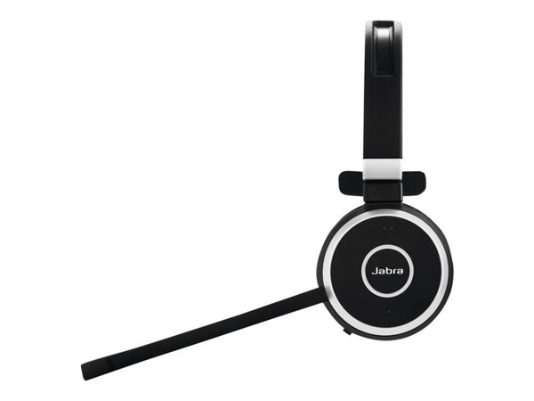 Jabra Evolve 65 MS Wireless Mono Headset with Charging Stand, Black