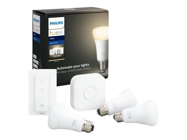 Philips Hue White 3xE27 Bulbs + Switch Starter Kit - BT