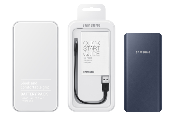 Samsung Fast Charge - powerbank, 10000 mAh, Bl&aring;