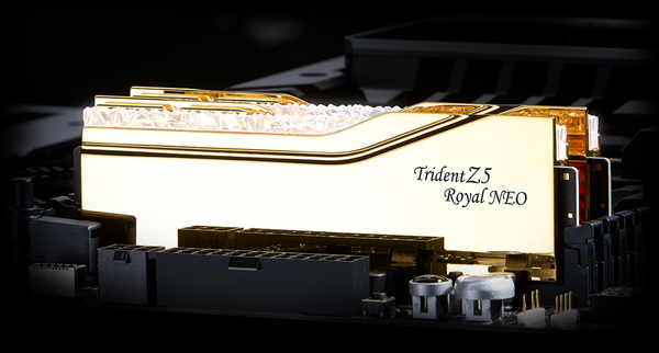 G.Skill 32B (2x16) DDR5 6400MHz Trident Z5 Royal Neo RGB Gold (AMD) CL30 1.40V