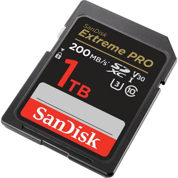 SanDisk Extreme PRO 1 Tt SDXC UHS-I Class 10 U3 V30 -muistikortti