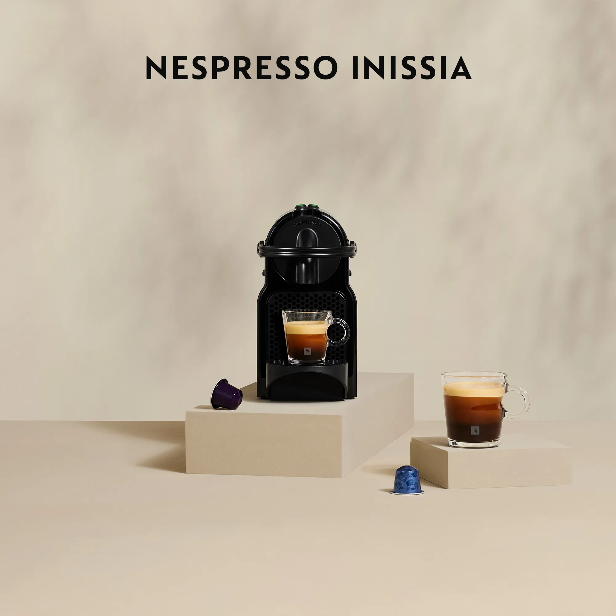 Delonghi Nespresso EN80.B Inissia - pod coffee maker, Black