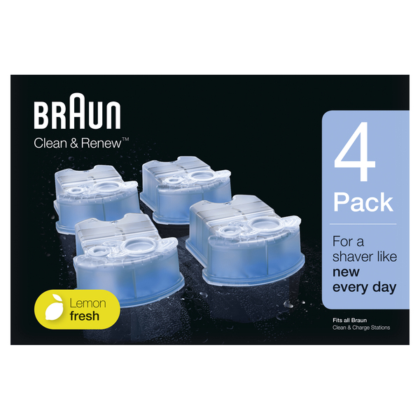 Braun CCR4 Clean &amp; Renew -puhdistuskasetit, 4 kpl pakkaus