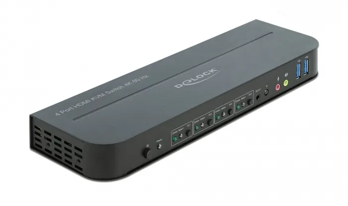 Delock HDMI KVM Switch 4K 60 Hz with USB 3.0 and Audio
